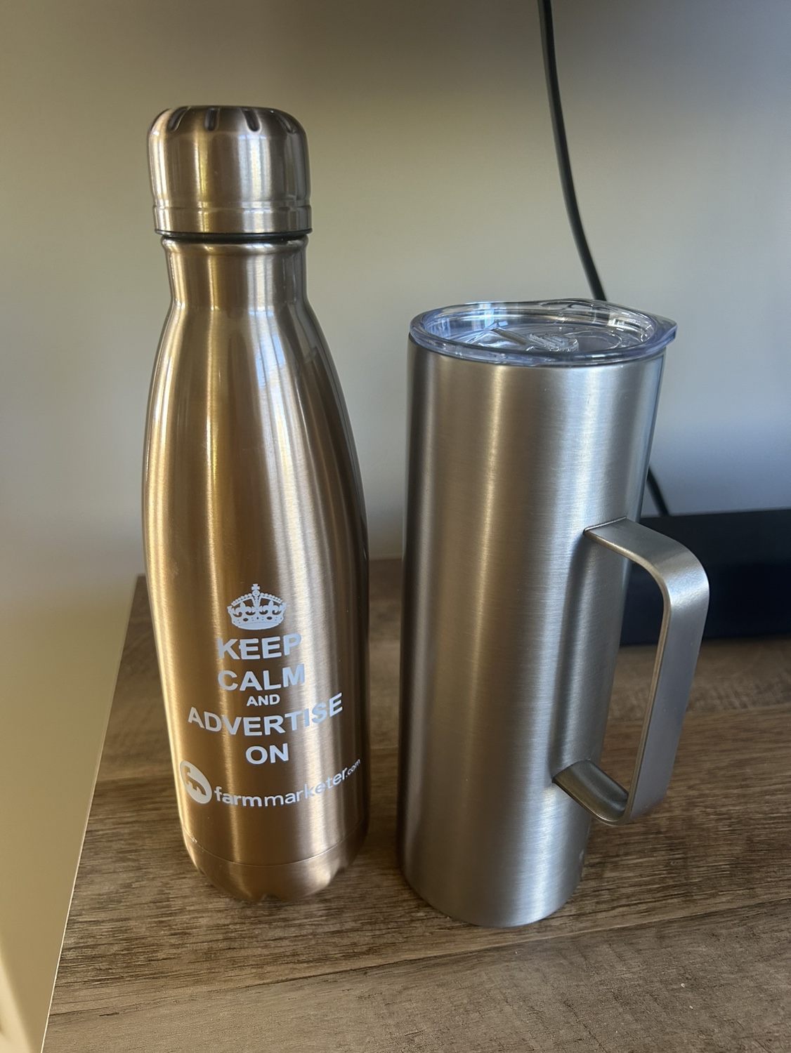 Stainless Steel Water Bottle & Tumbler Set