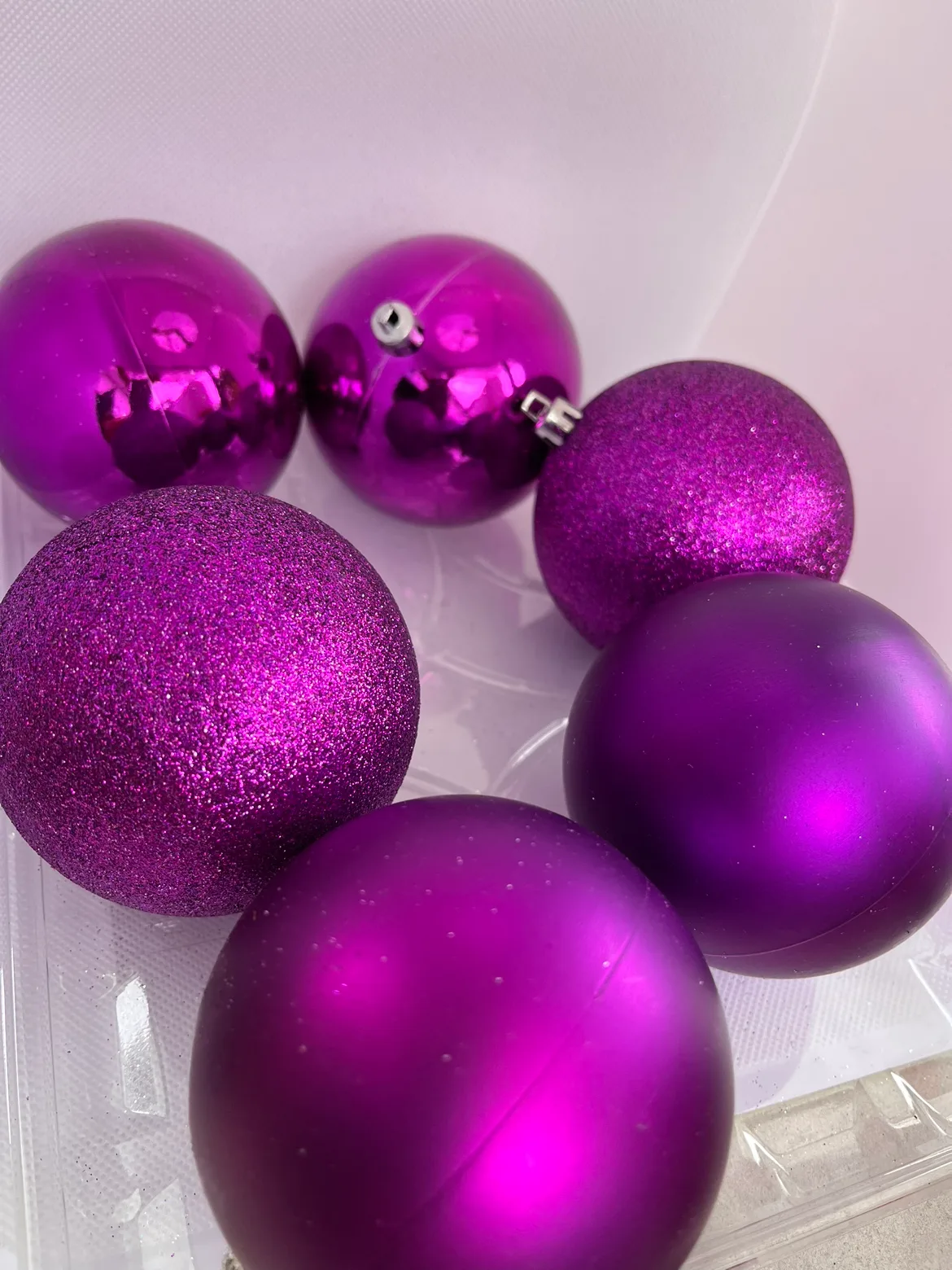 Purple Christmas Ornaments image indicator(2)