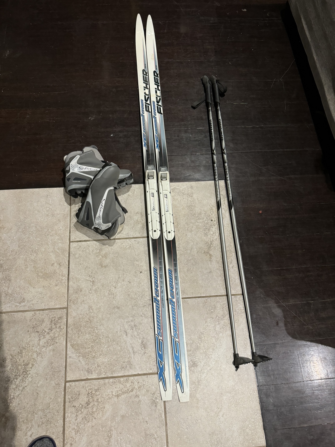 Full Cross-Country Ski Set - Fischer Skis, Salomon Boots