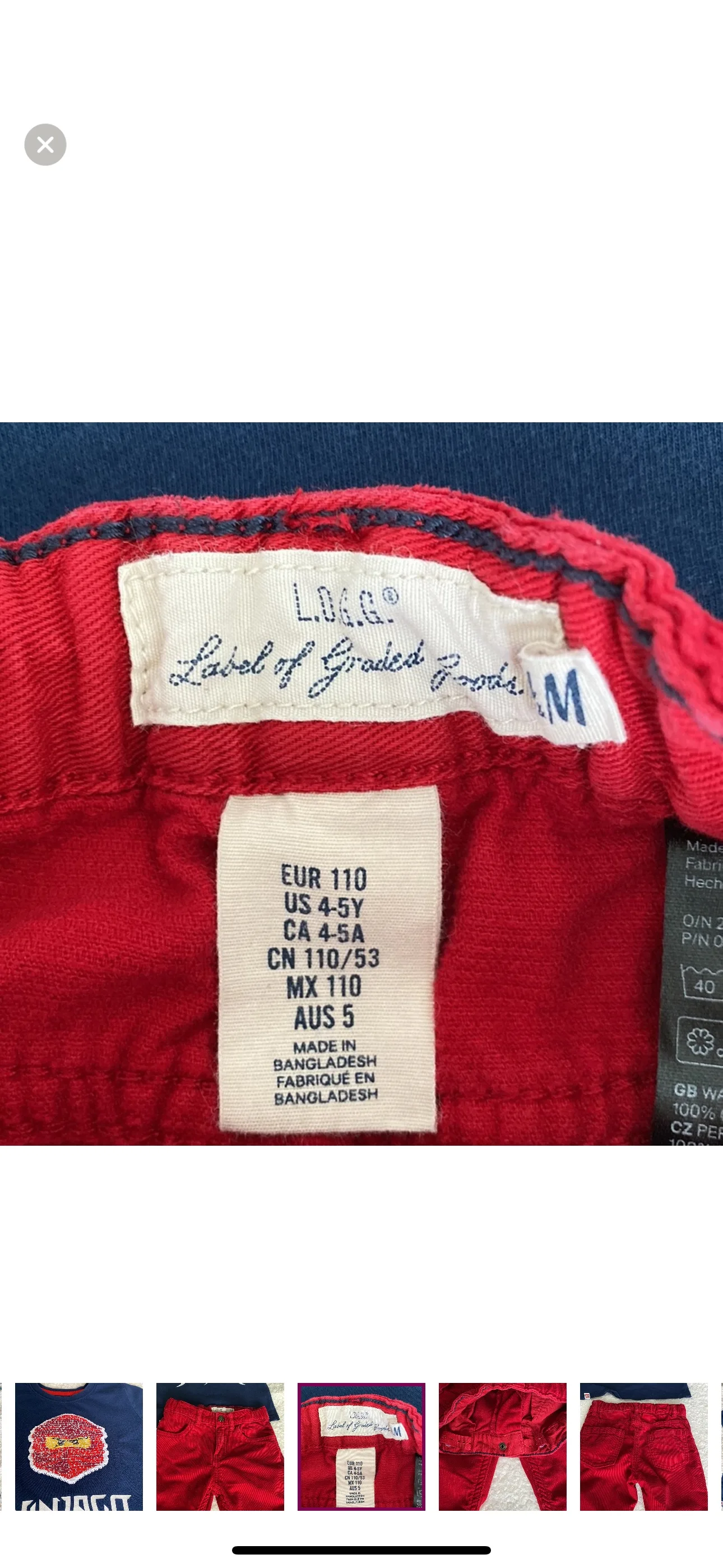 H&M fabric pants and T-shirt for boys image indicator(6)