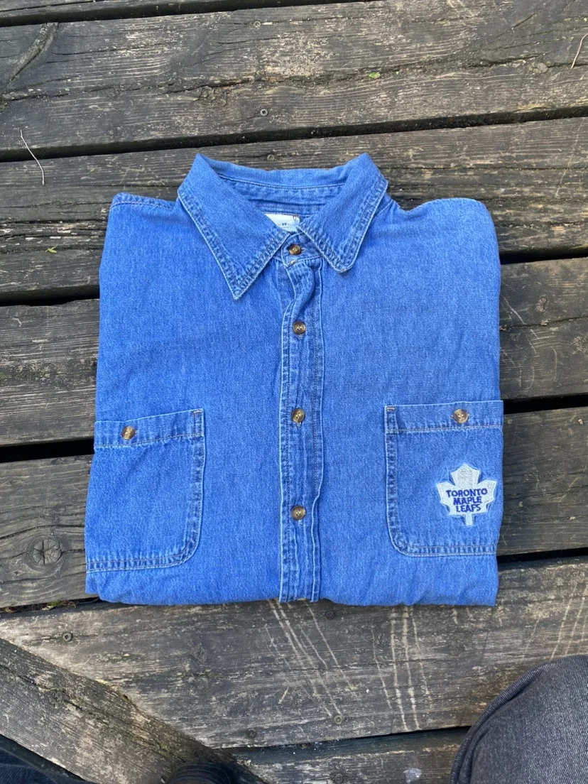 Toronto maple leafs denim shirt thumbnail