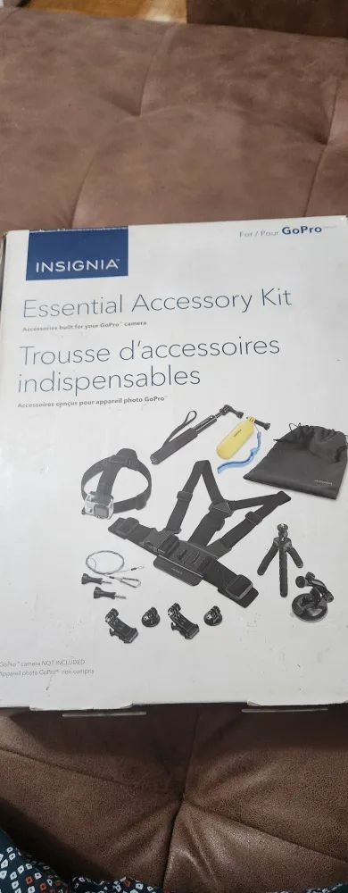 Go Pro hero 7 with Insignia GoPro Essential Accessory Kit