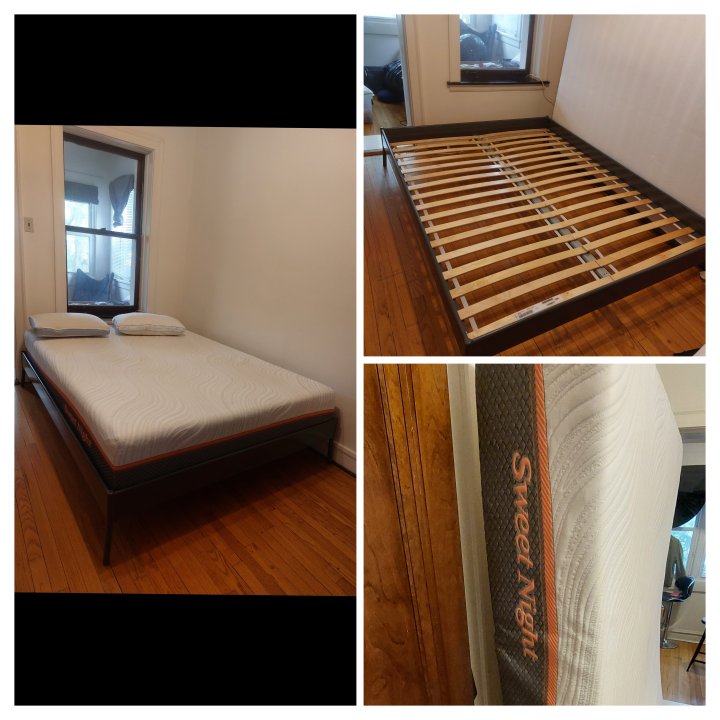 Queen Size Bed Frame & Mattress