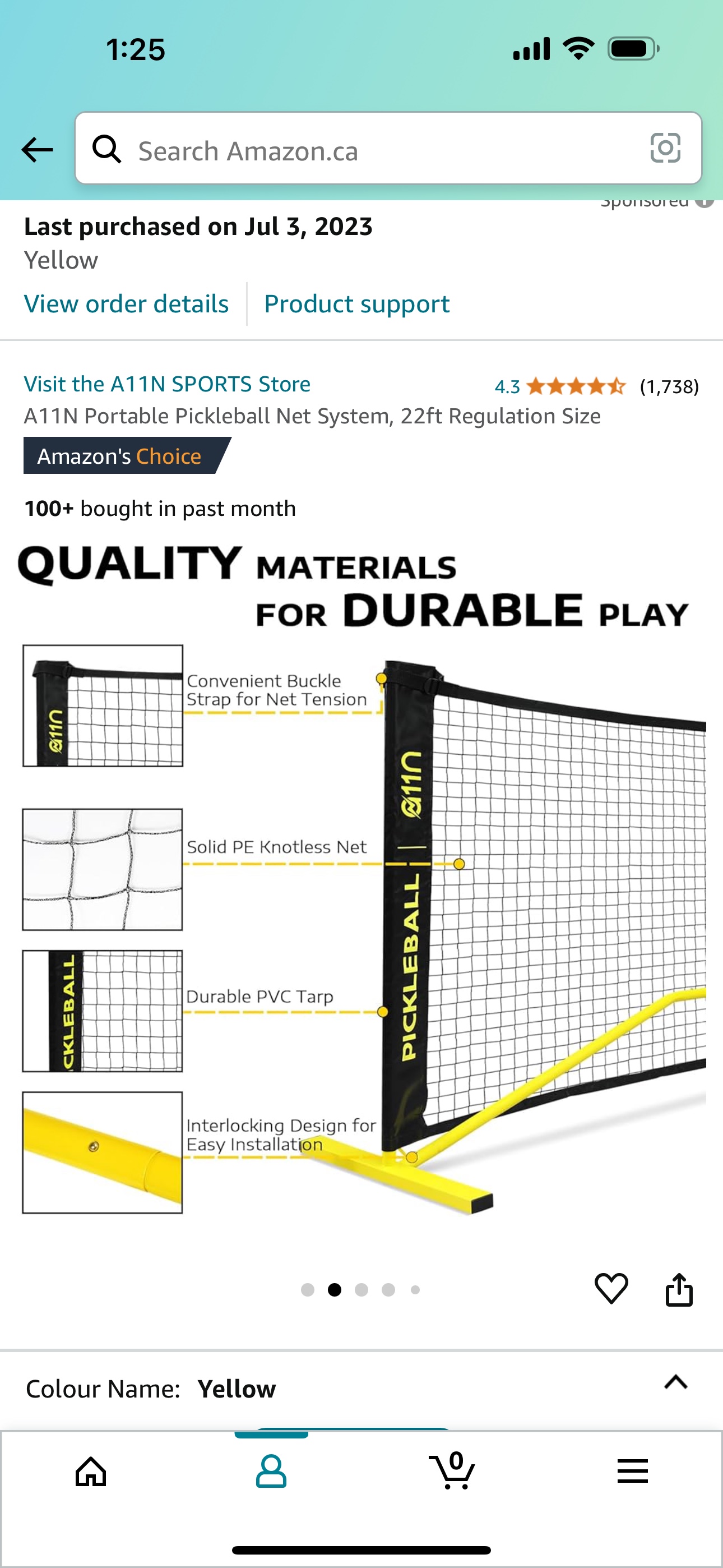 A11N Portable Pickleball Net System - photo 2