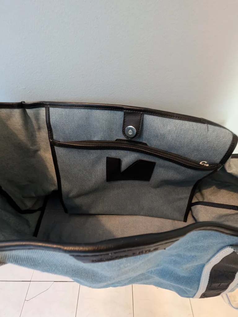 Large Denim Tote Bag image indicator(2)