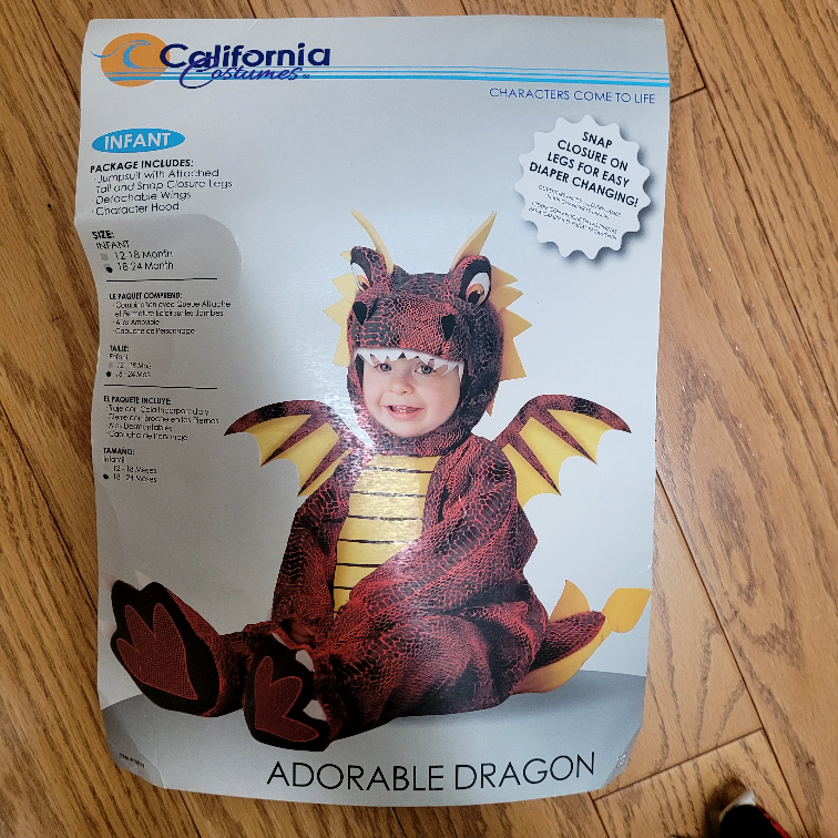 Toddler Dragon Costume