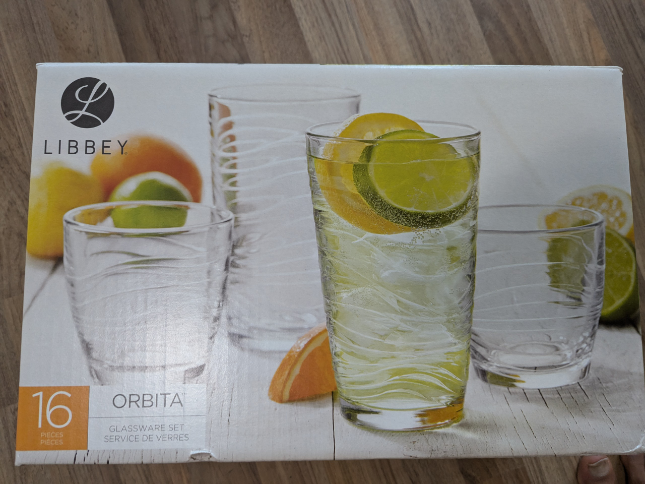 Libbey Orbita Glassware Set, 16 Pieces