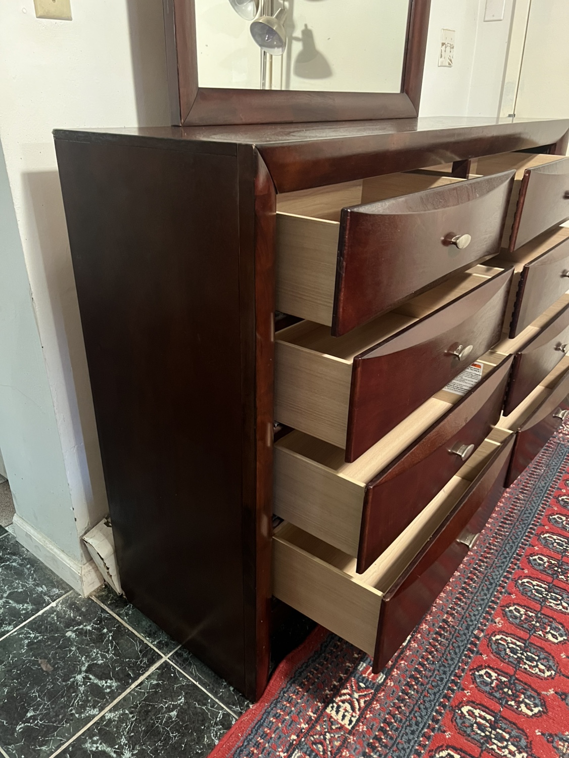 8 Drawers Dresser w/Mirror - Delivery Extra - photo 3