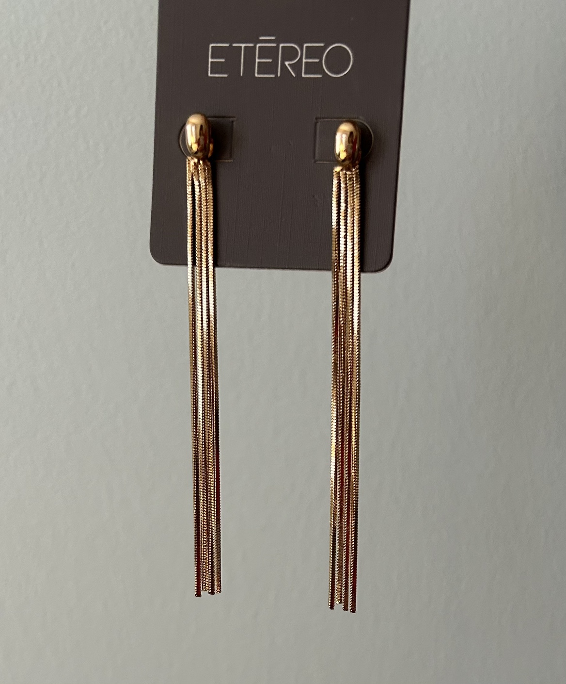 Etéreo Gold Chain Earrings