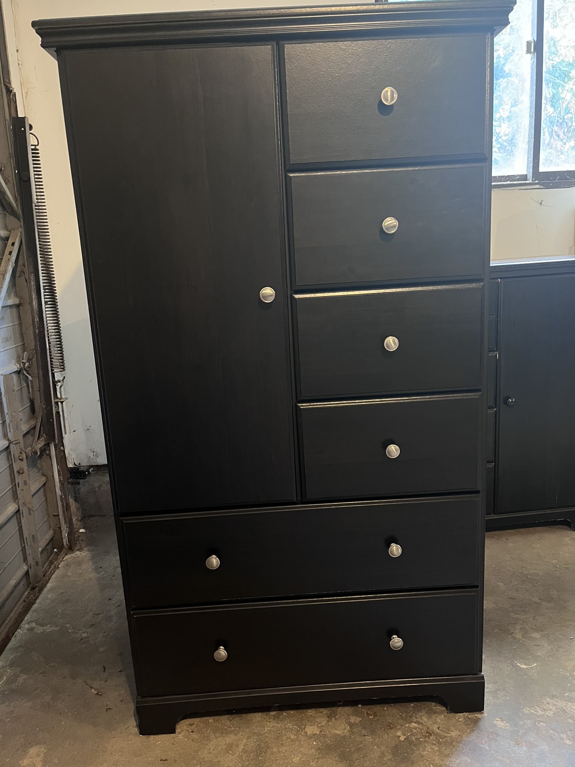 Black Armoire with Drawers
