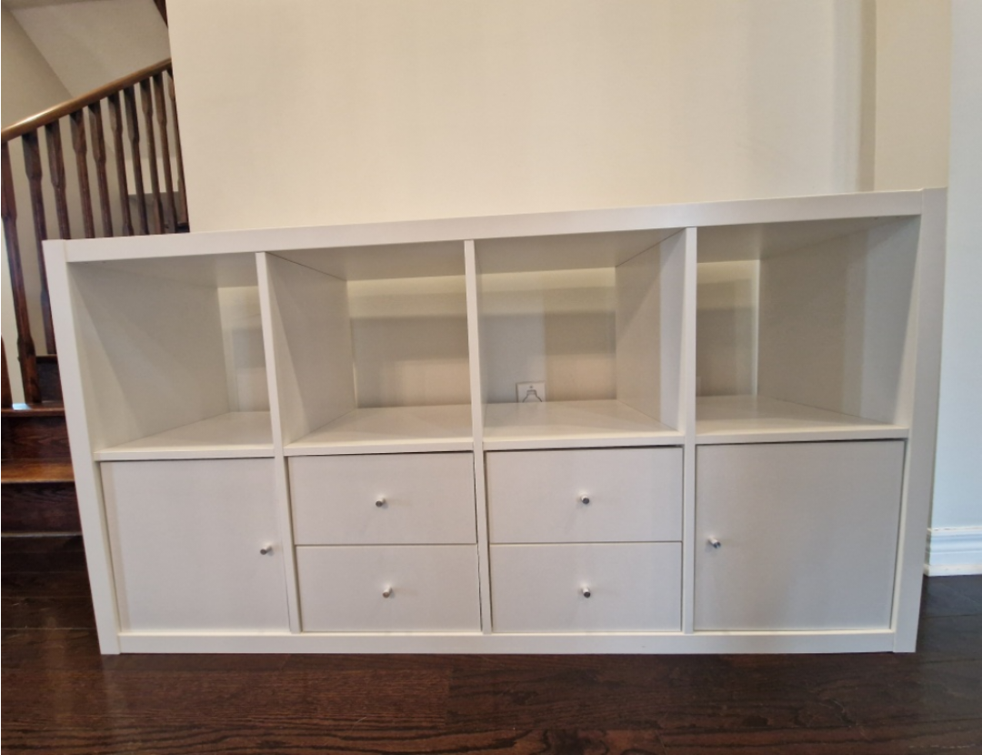 IKEA Kallax Shelving Unit with drawers and doors