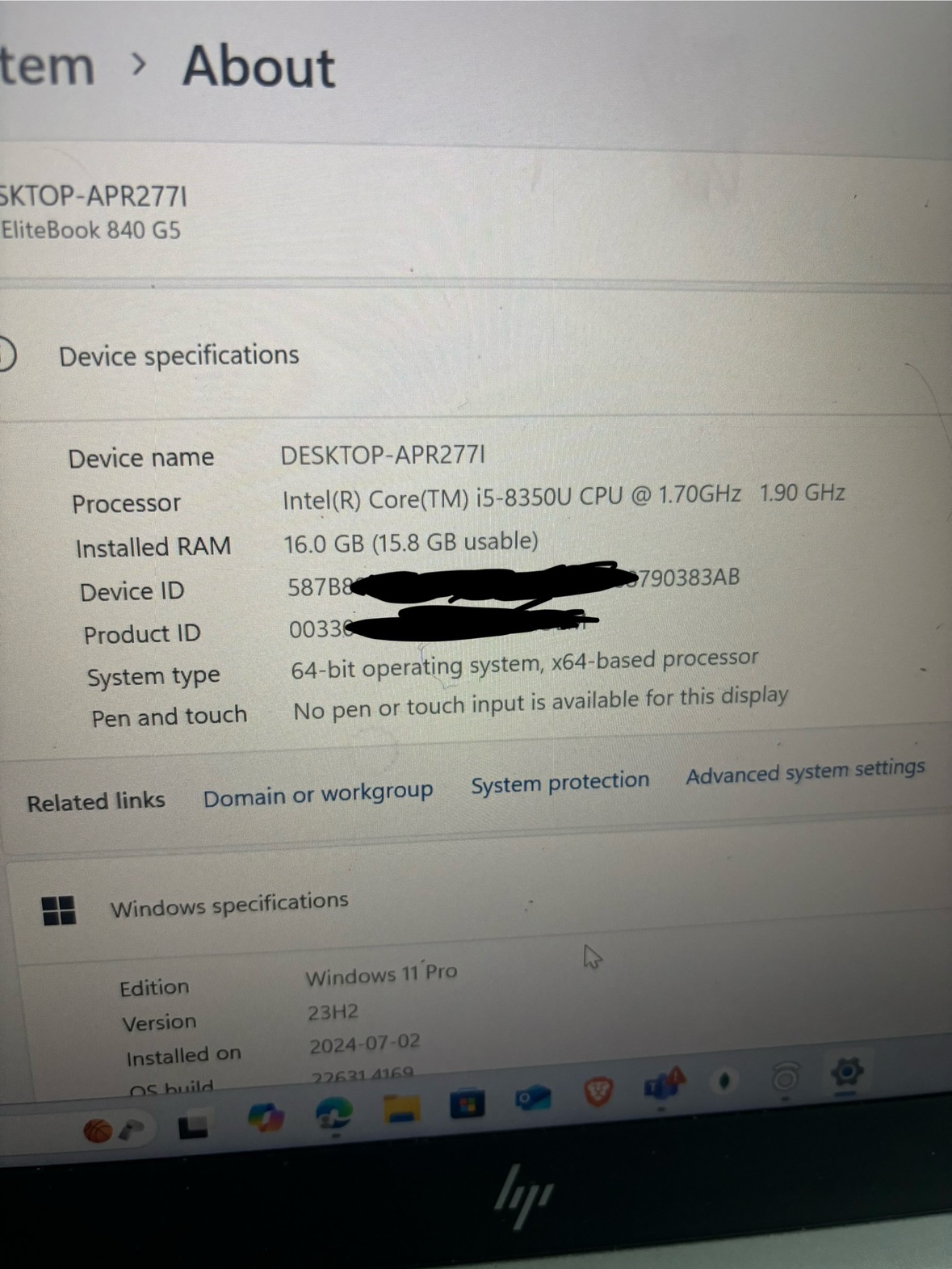 HP EliteBook 840 G5 Laptop | 350$ - photo 3