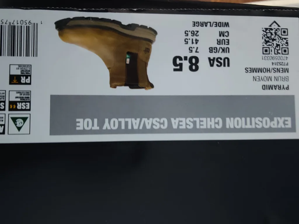 Caterpillar mens Exposition Chelsea At Csa Safety Boot image indicator(3)