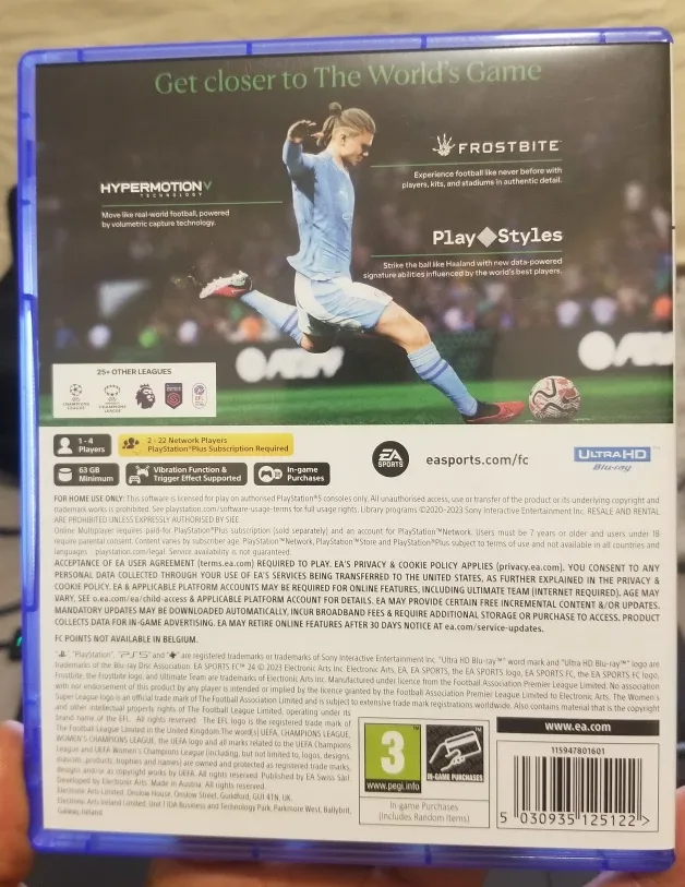 FC24 FOR PLAYSTATION 5 PS5 CONSOLE image indicator(3)