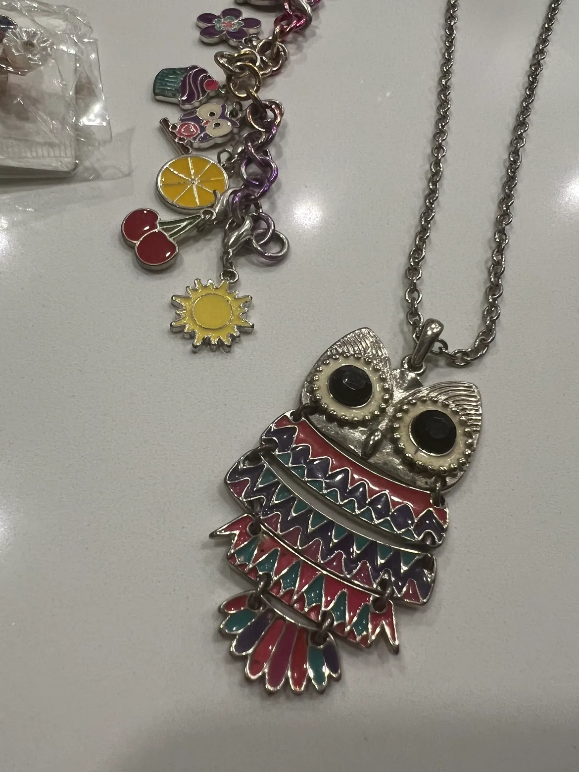 Kids Jewelry Charm Bracelet / Necklace lot image indicator(8)