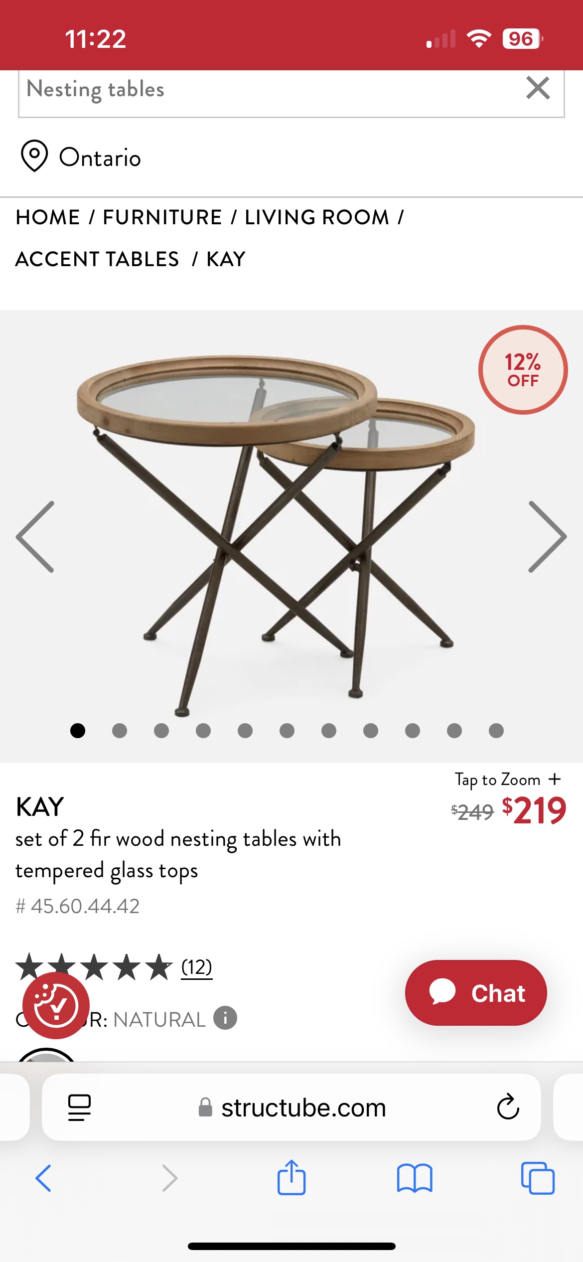 Nesting Tables
