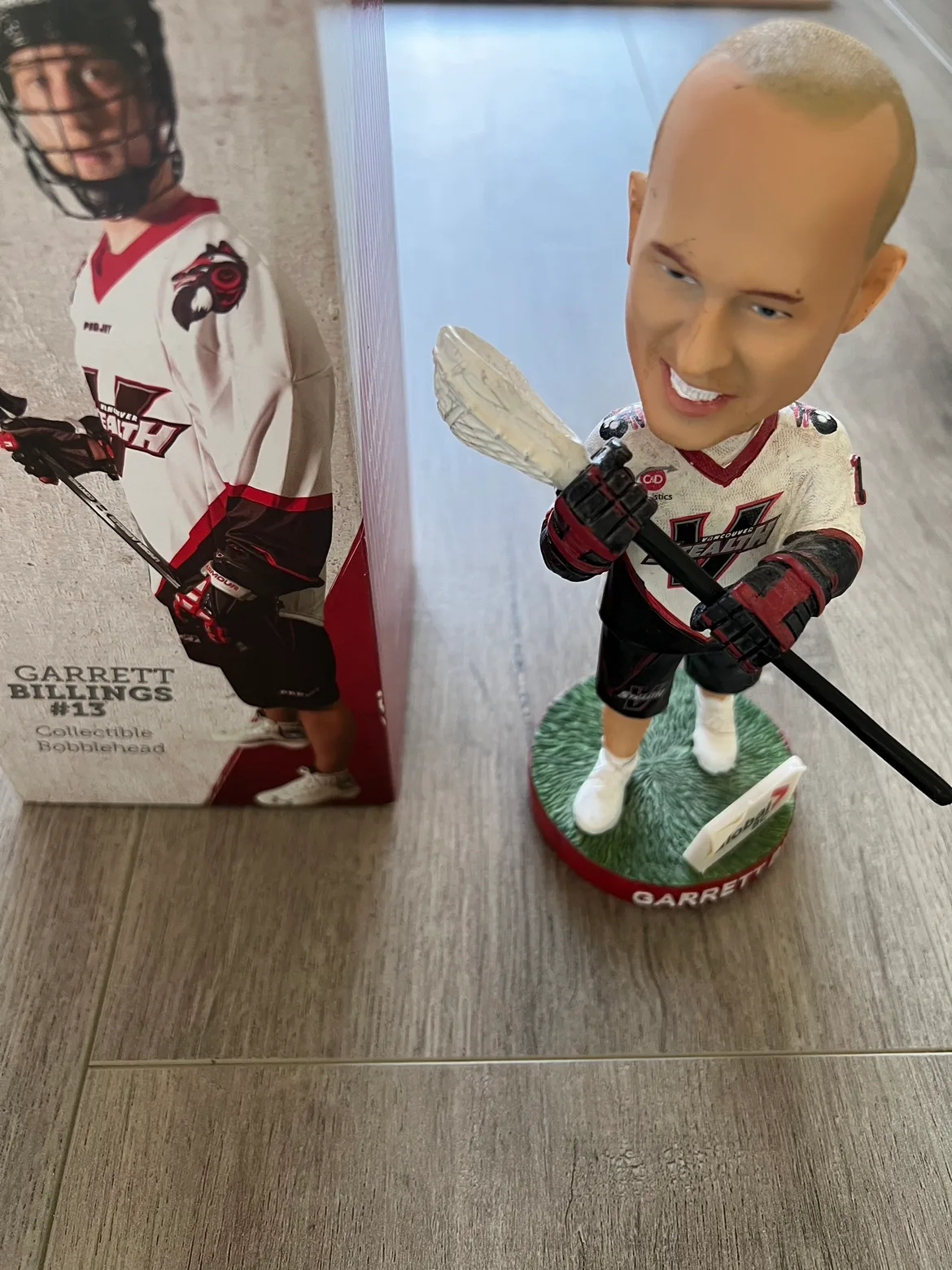 Garrett Billings #13 Vancouver Stealth Lacrosse Bobblehead image indicator(4)