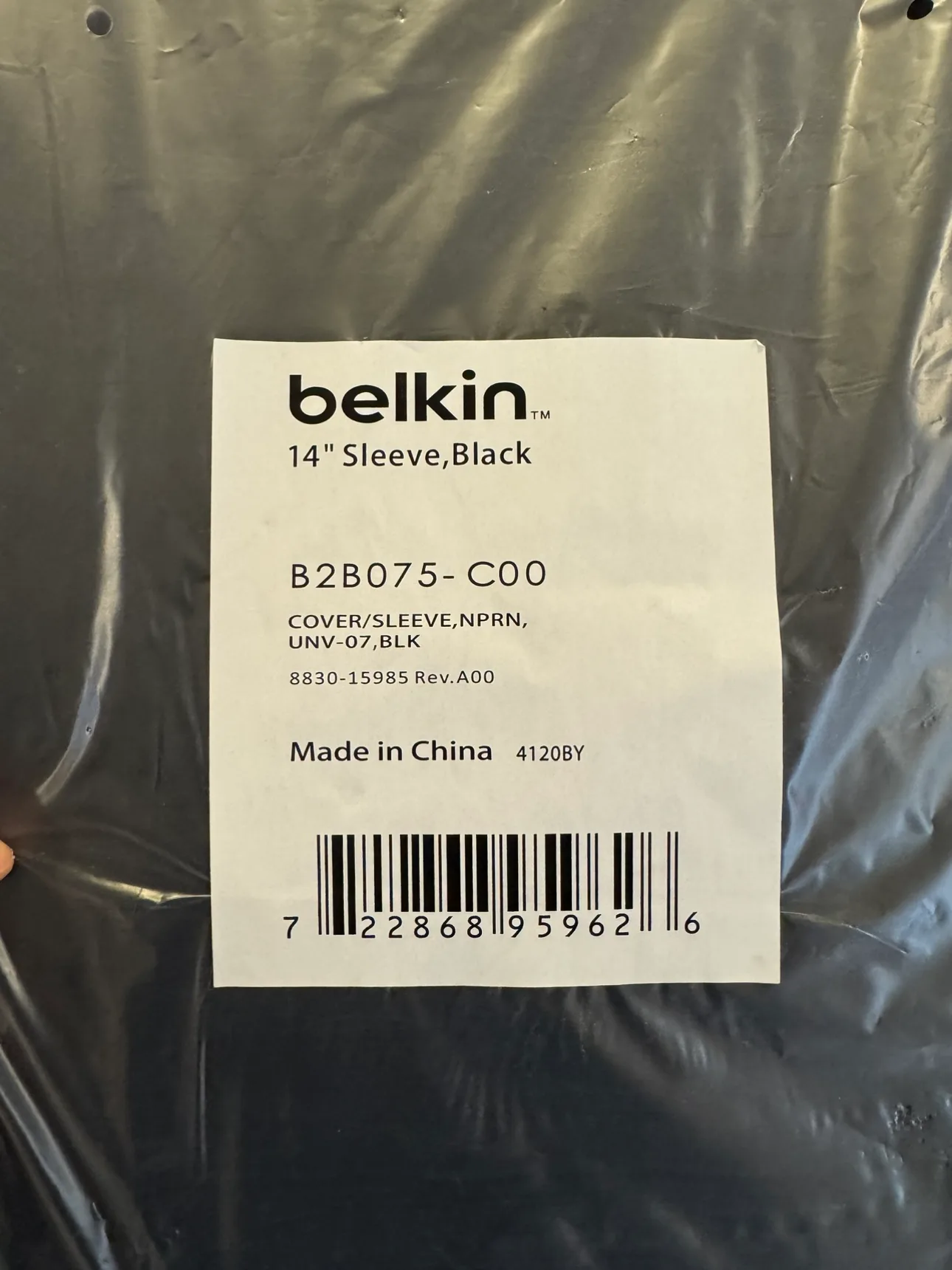 Belkin - Black Notebook sleeve - 14" image indicator(2)