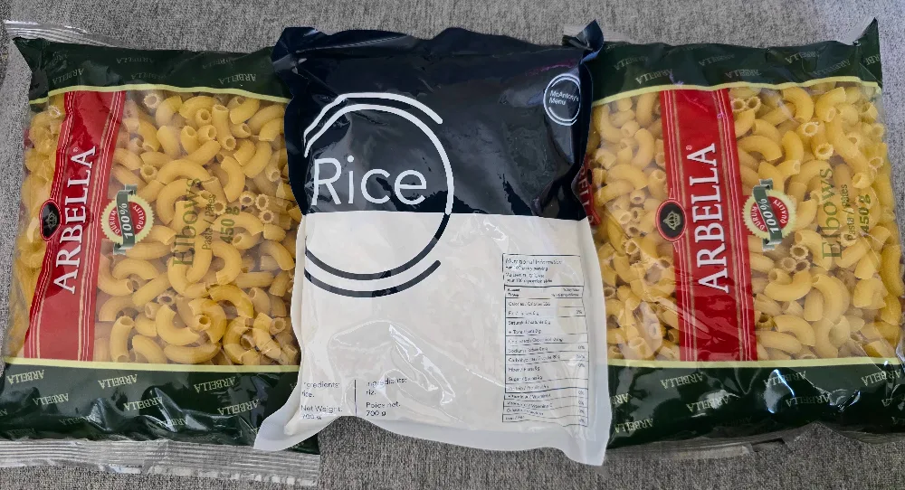 Arbella Elbow Pasta - 2 Bags + 1 bag of rice thumbnail