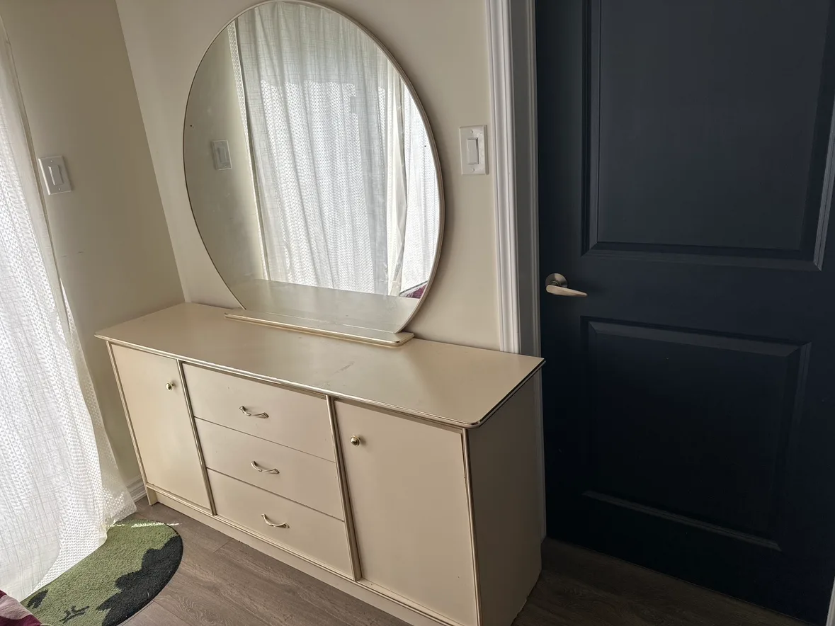 Vintage Vanity Dresser with Mirror thumbnail