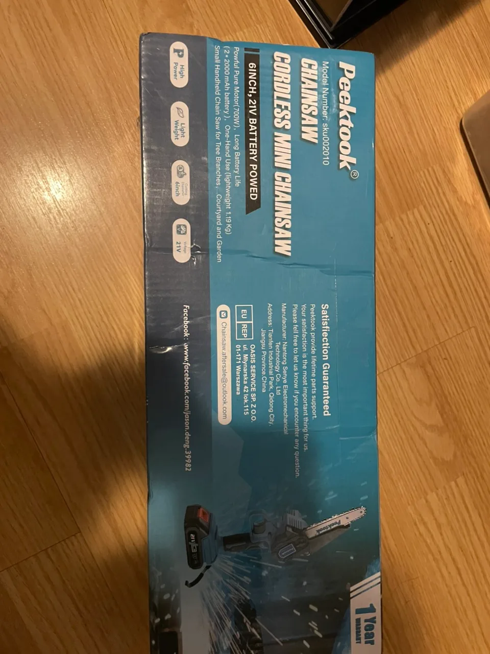 Peektook Cordless Mini Chainsaw image indicator(5)