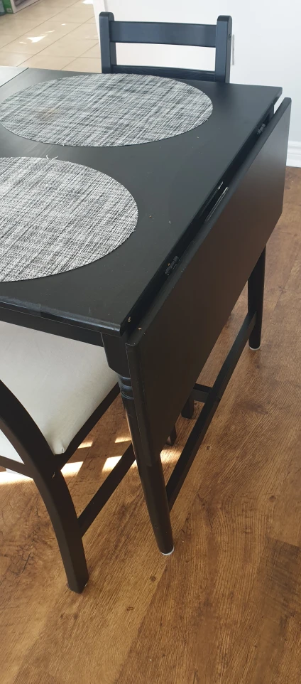 Black Dining Table and Chairs Set - photo 2