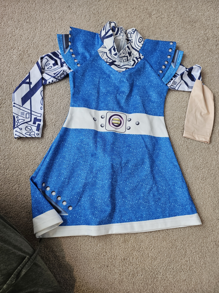 Blue and White outer space costume for halloween