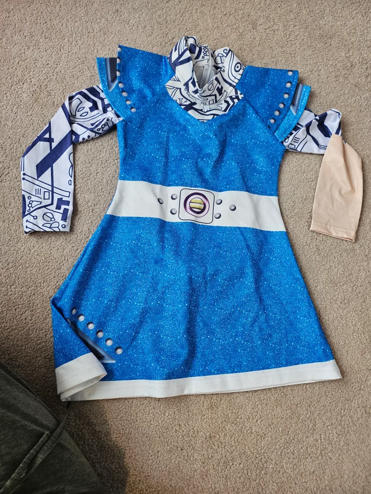 Blue and White outer space costume for halloween thumbnail