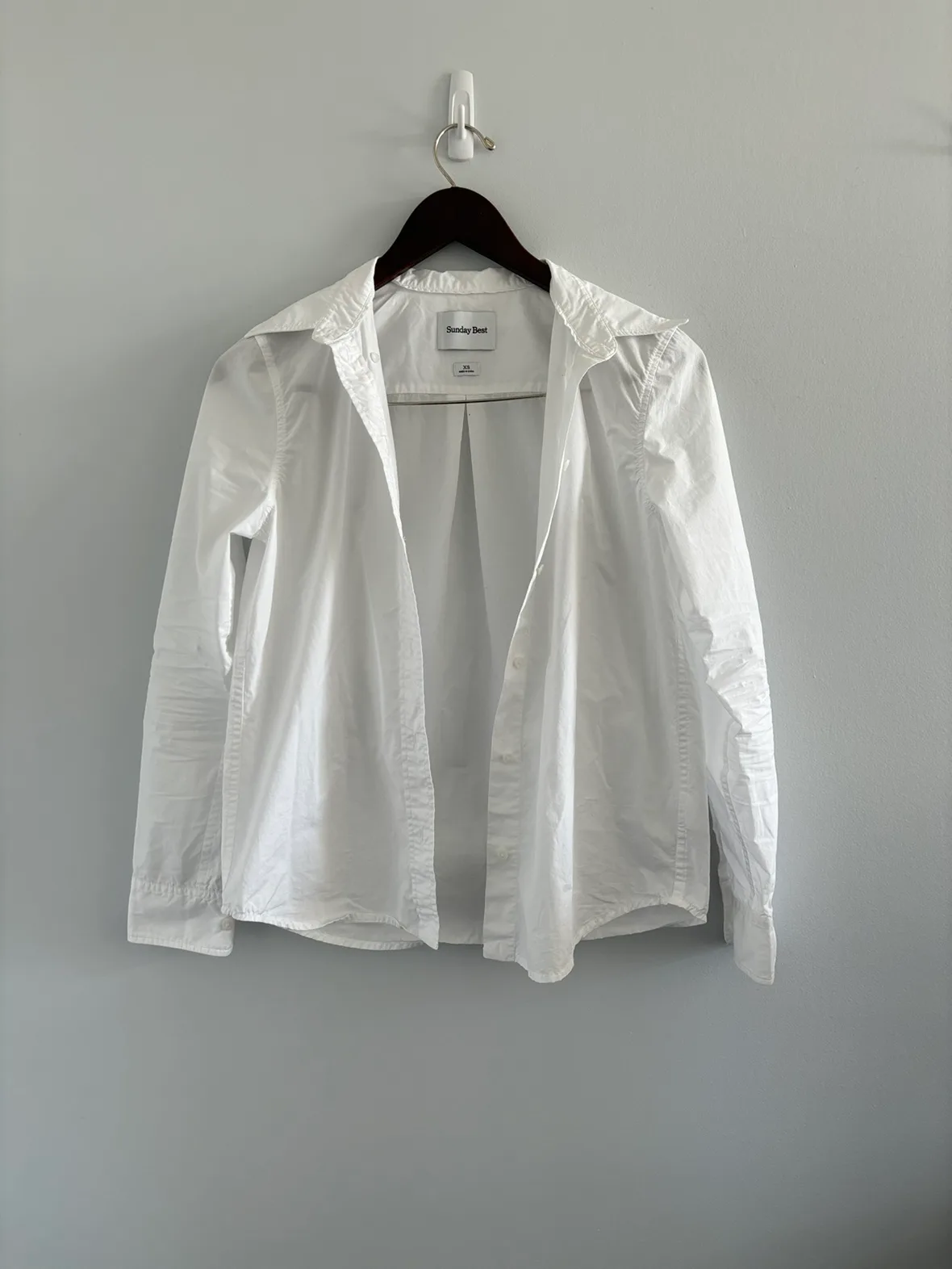 Sunday Best | White Collared Shirt - XS thumbnail