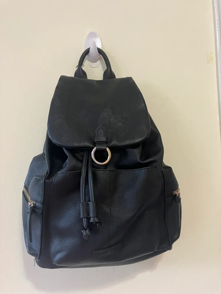 Black Topshop leather Backpack thumbnail