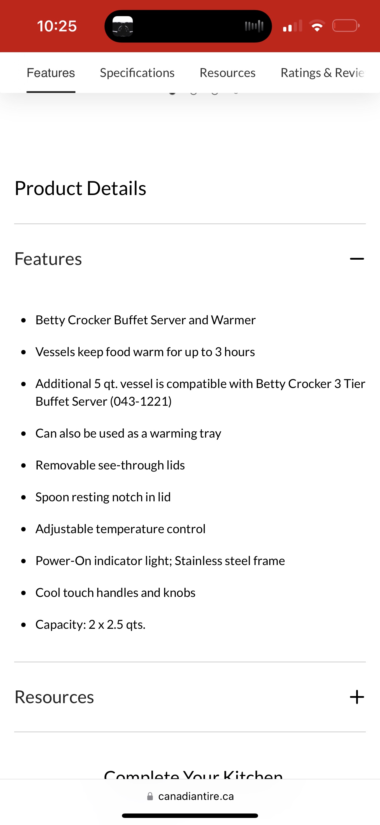 Betty Crocker Buffet Server - photo 4