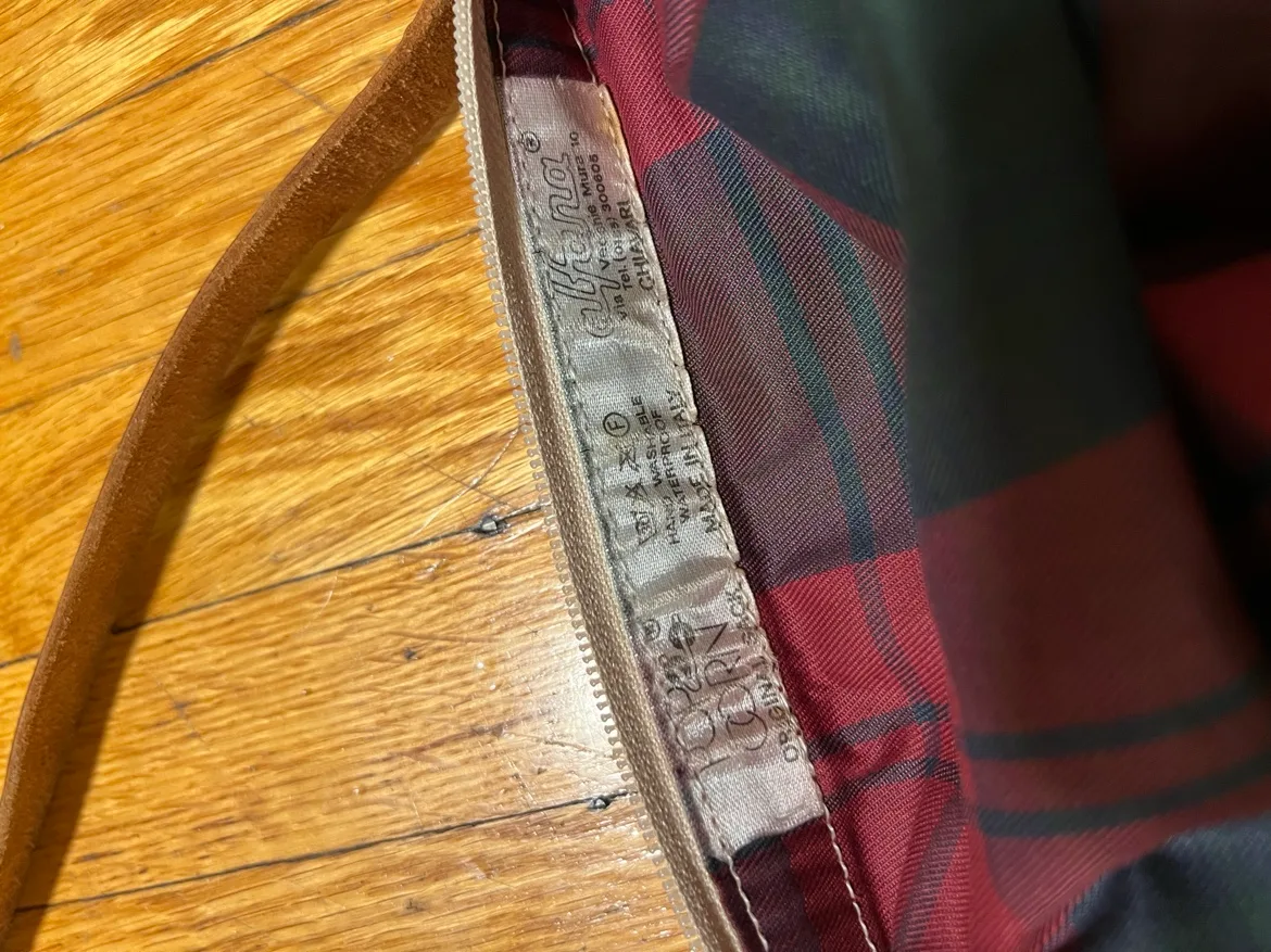 Alfana Plaid Leather Strap Tote Bag • Made in Italy image indicator(7)