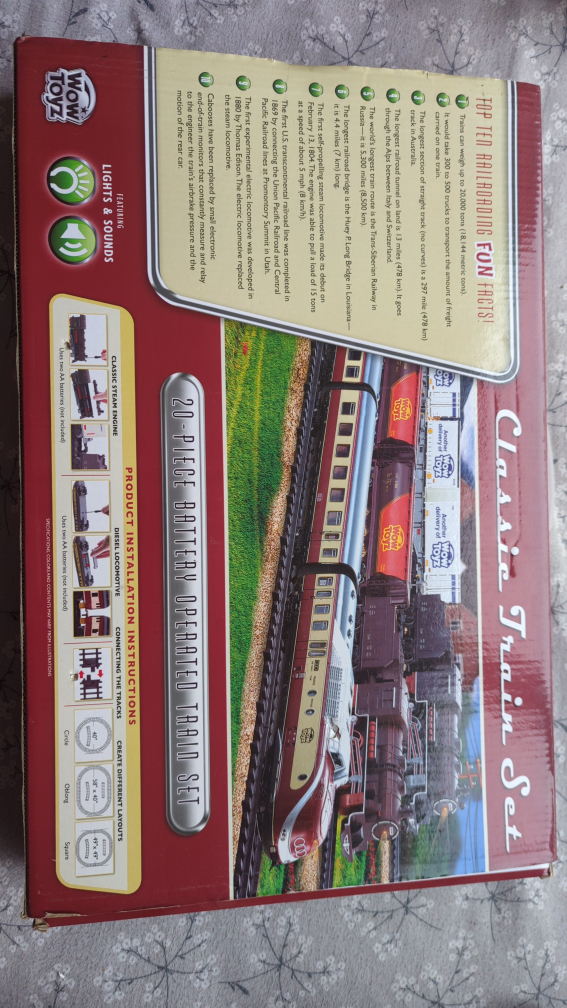 20 Piece Battery Operated Train Set