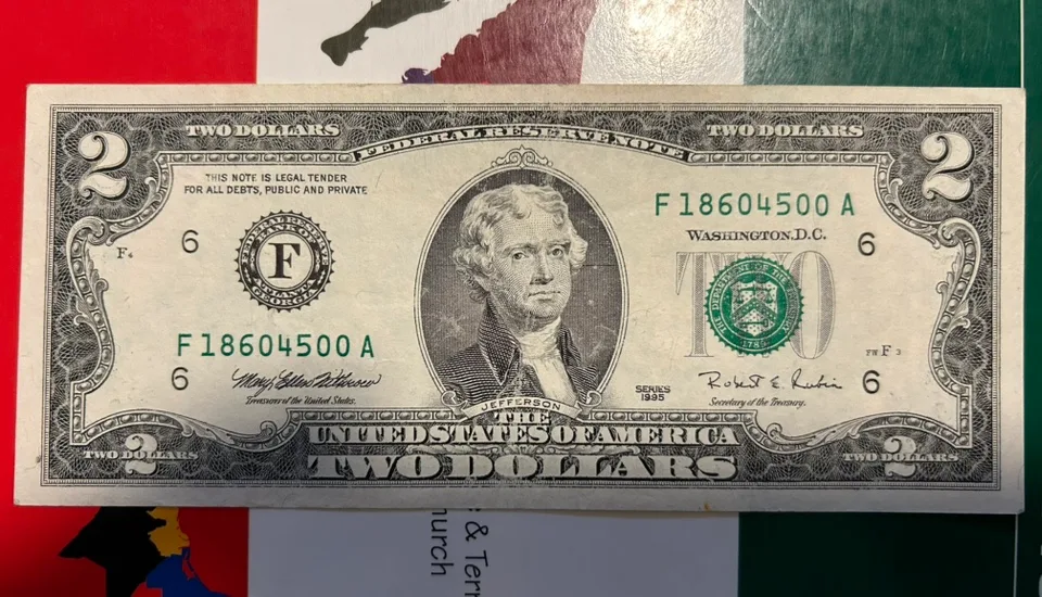 American Jefferson Two Dollar Bill thumbnail
