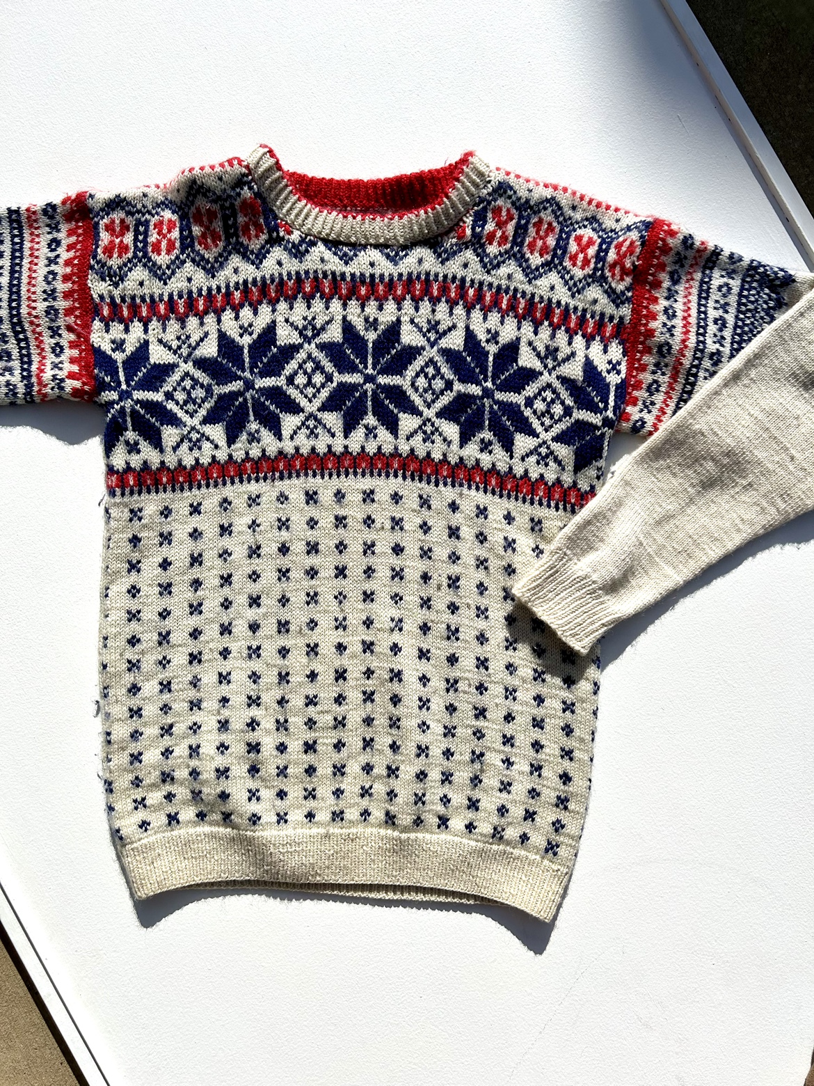 Vintage hand knit Nordic sweater - photo 3