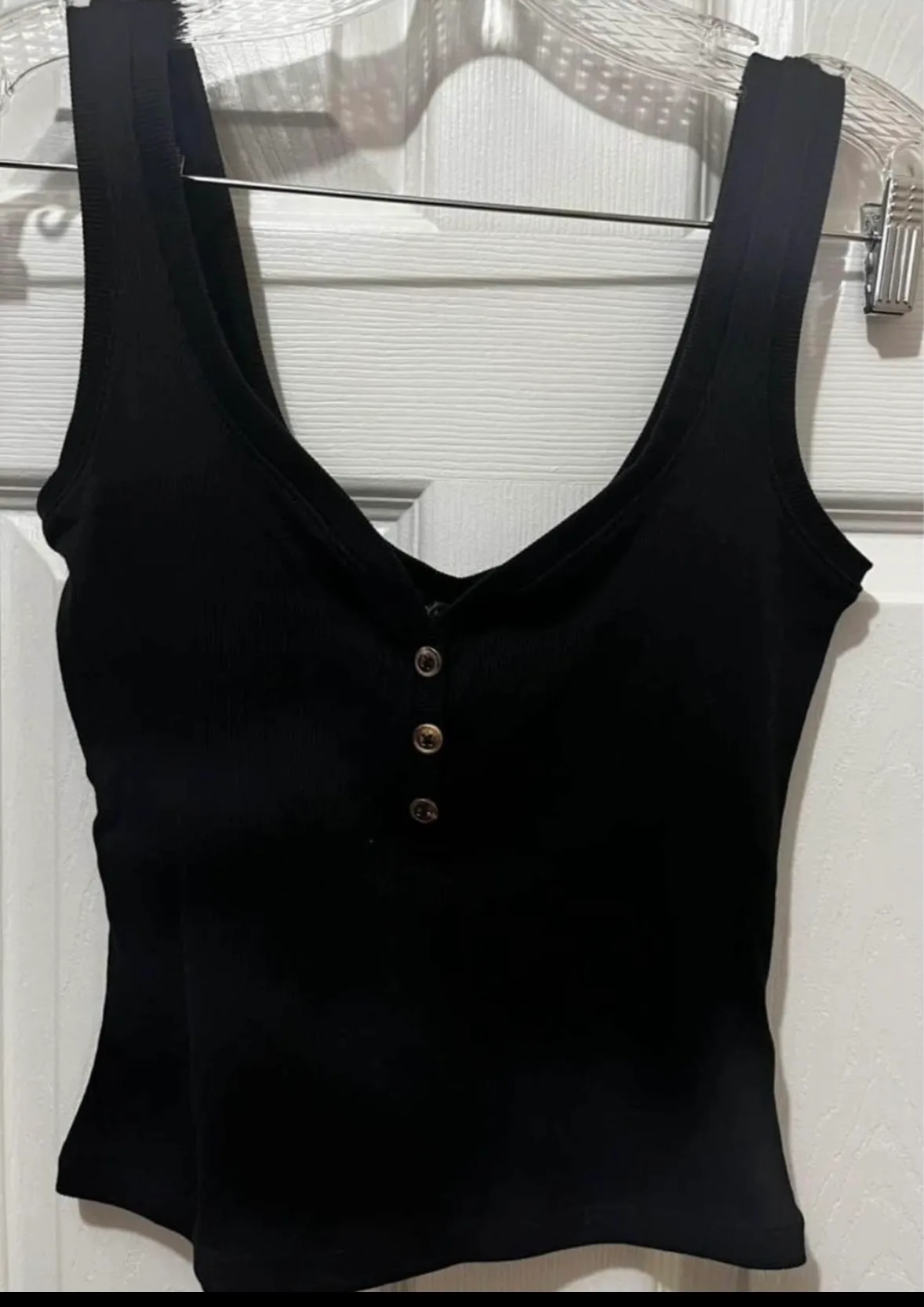 Dynamite Black Ribbed Tank Top image indicator(2)