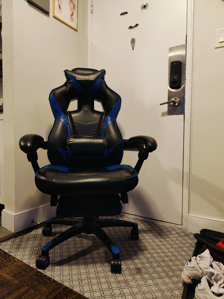 Ergonomic High Back Game Chair with Footrest for Adults - photo 3