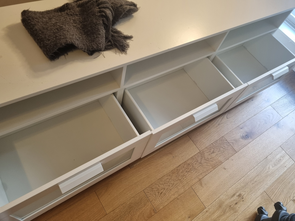 IKEA Besta TV stand with shelves and drawers - photo 3