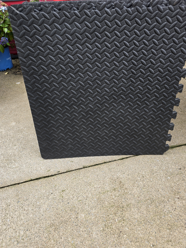 Interlocking Exercise Mats, Set of 6, 3/4" thick