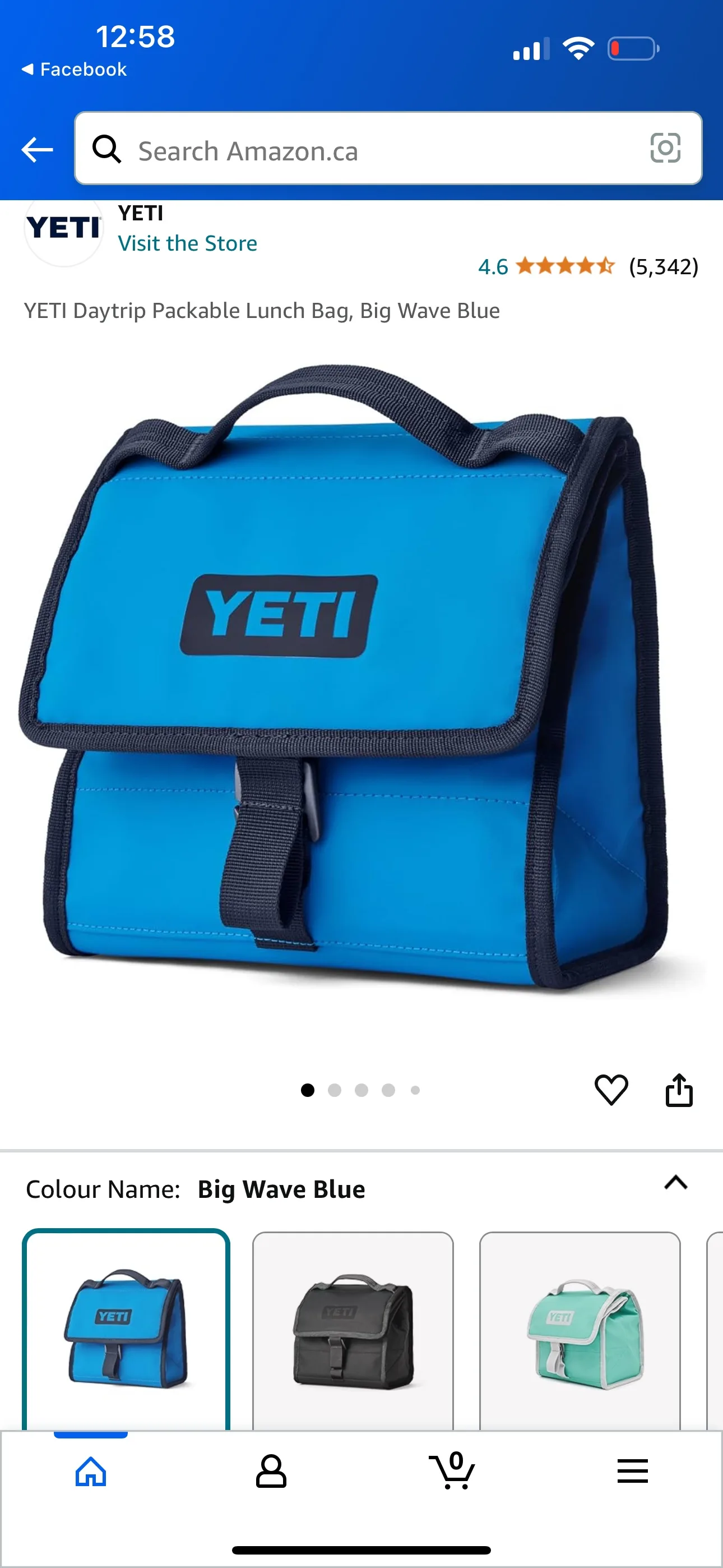 YETI Daytrip Packable Lunch Bag, Big Wave Blue thumbnail