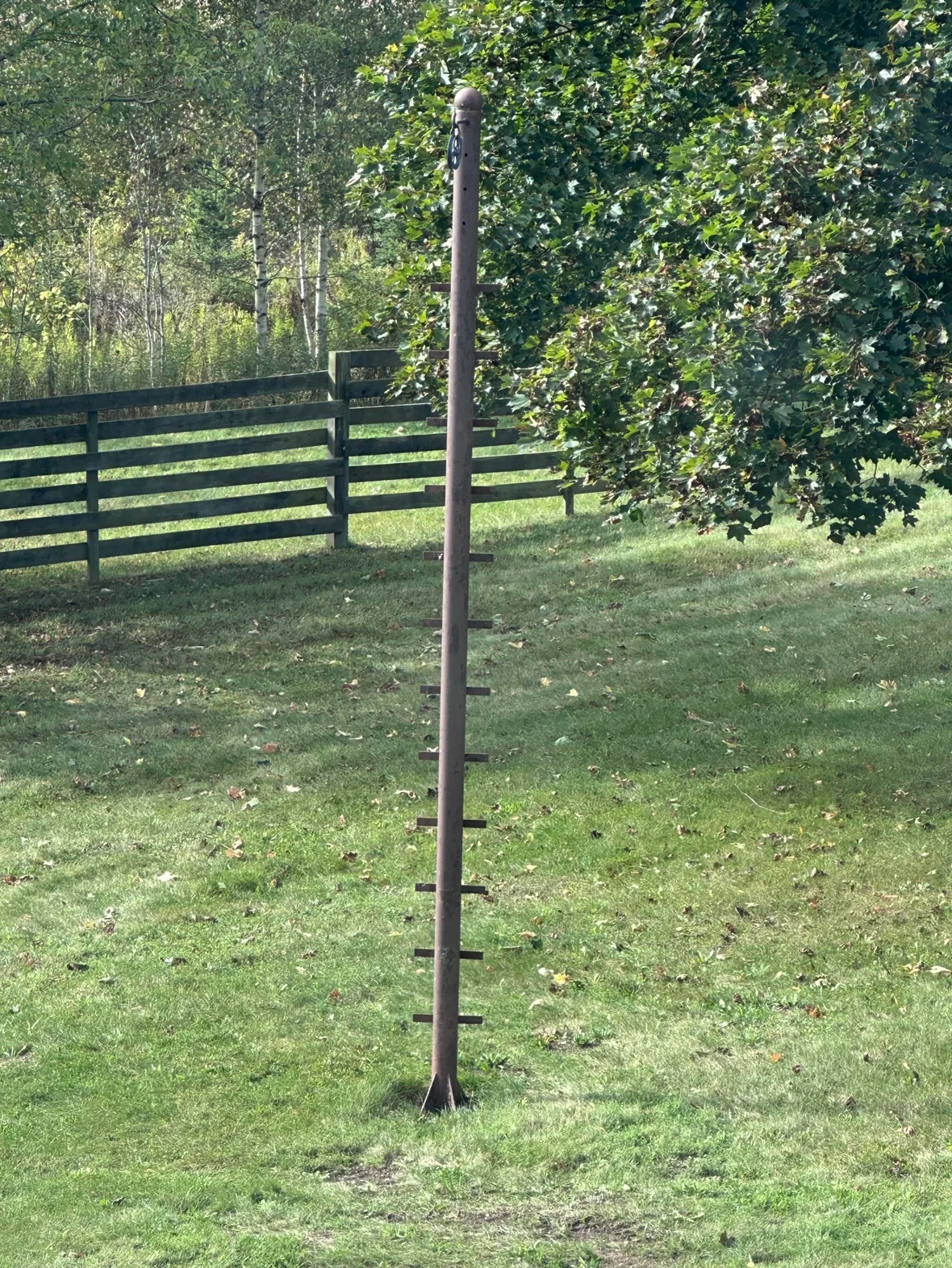 Outdoor Clothesline two metal poles image indicator(6)