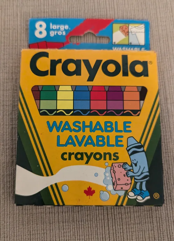 🥕 Brand New Crayola Washable Crayons - 8 Pack 🥕 thumbnail