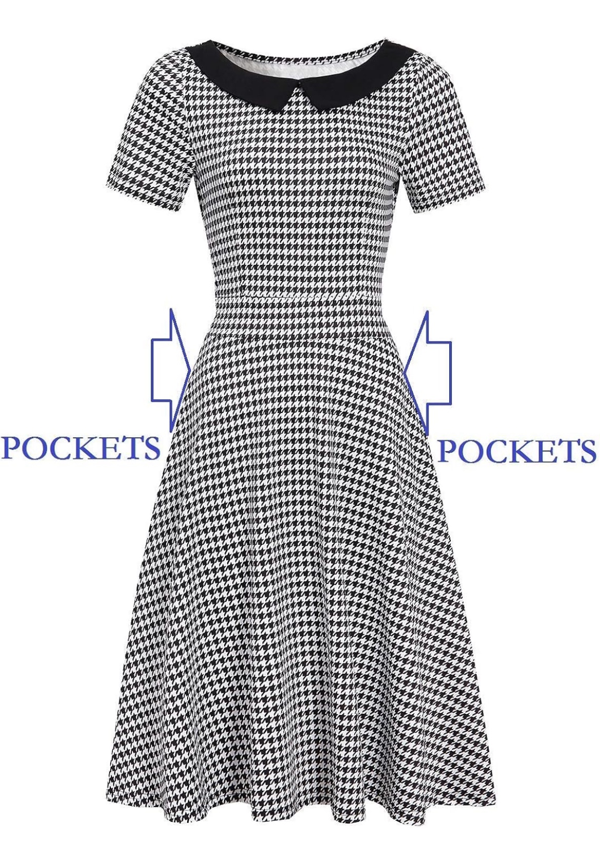 NEW! HELYO Elegant Houndstooth Dress with Pockets - photo 4