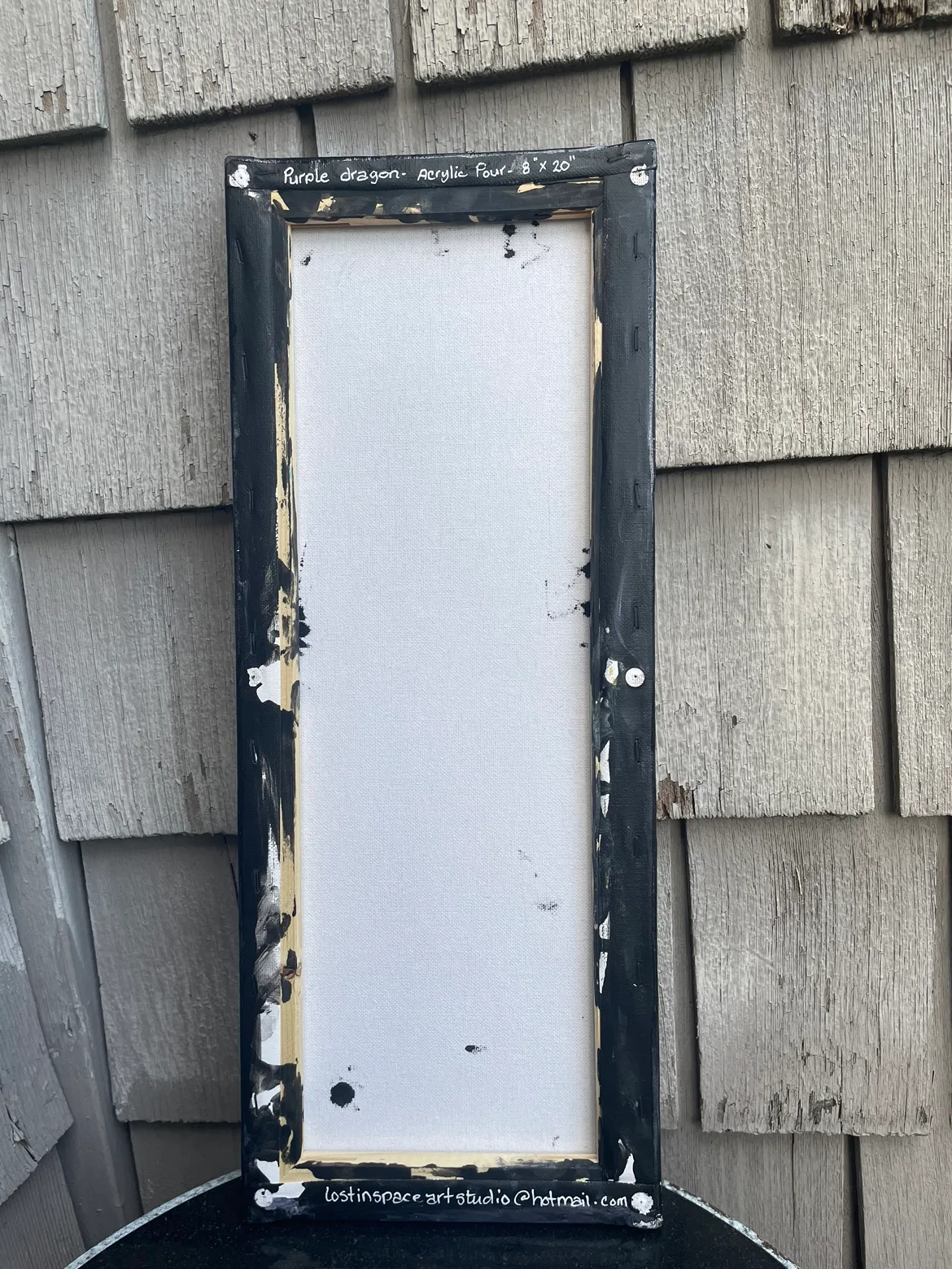 Purple Dragon Acrylic Pour Painting image indicator(5)