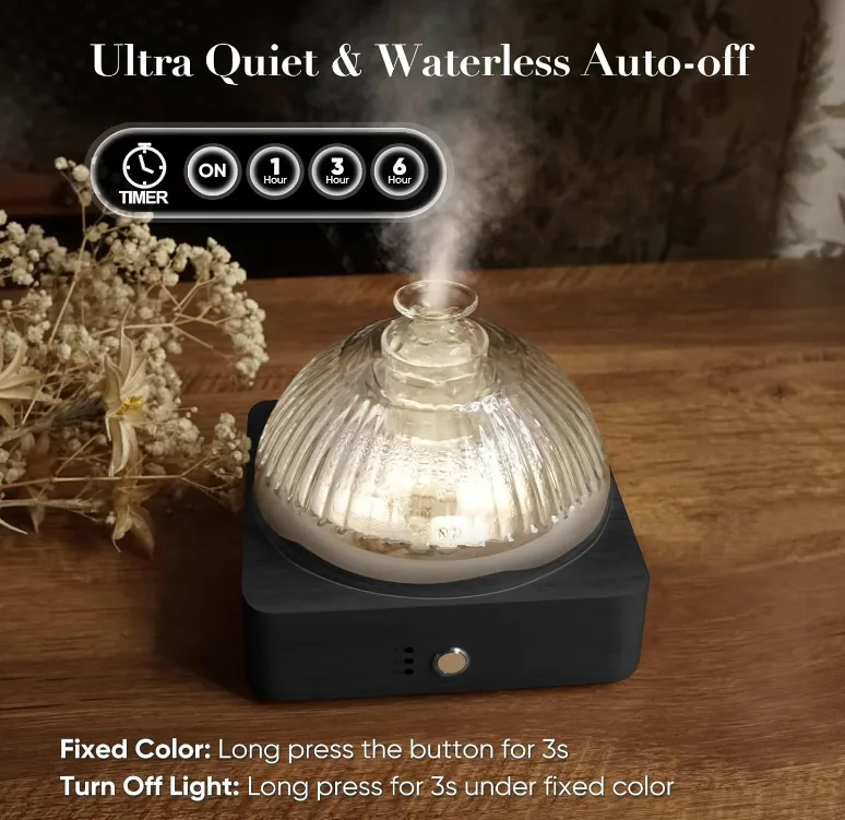 Essential Oil Diffuser with 7 LED Mood Lights image indicator(2)
