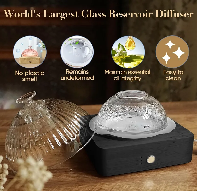 Essential Oil Diffuser with 7 LED Mood Lights image indicator(5)