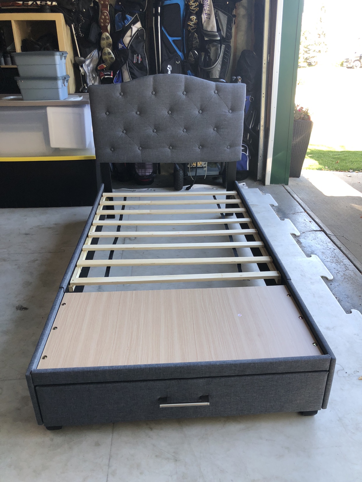 Twin Size Headboard with Storage - photo 2