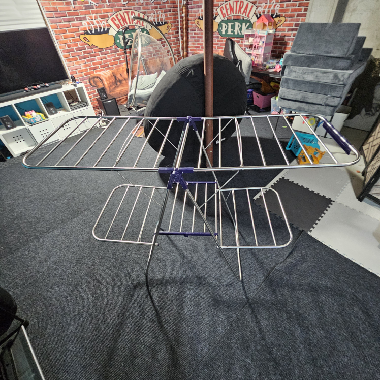 Songmic Two-Tier Foldable Clothes Drying Rack - photo 2