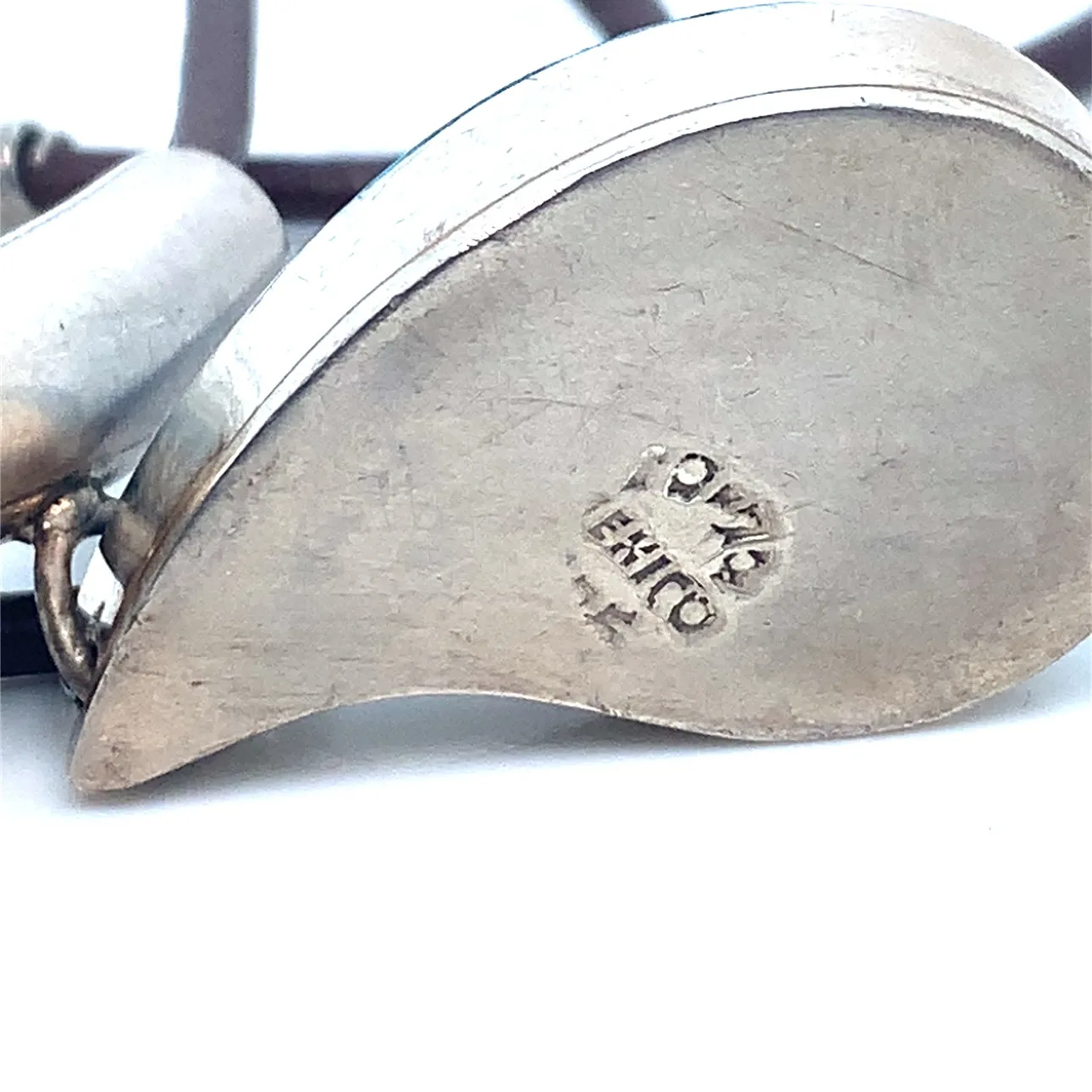 XL Silver Teardrop Turquoise Pendant Necklace image indicator(6)