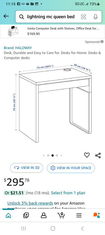 White Desk with Drawer - photo 4